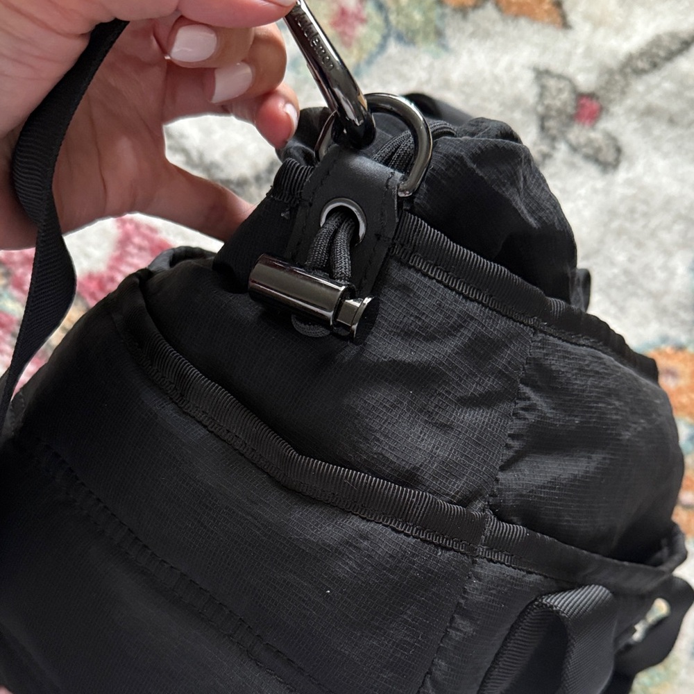 Black Quilted Backpack - image 3